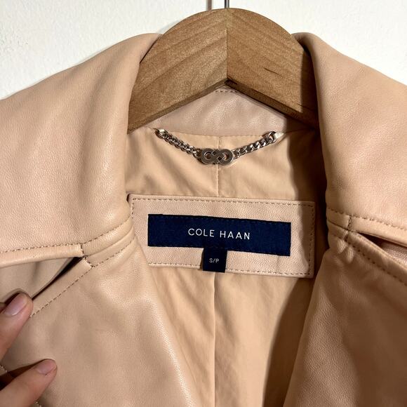 Cole Haan Lambskin Leather Jacket - Picture 2 of 6